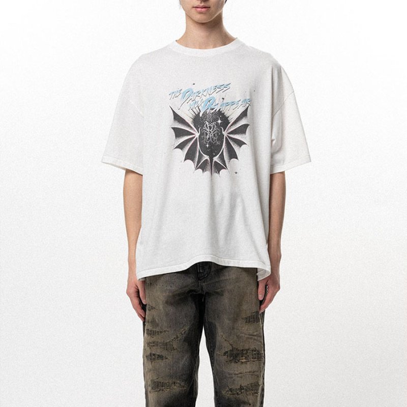 KAMIYA カミヤ / THE DARKNESS WILL DISAPPEAR Tee TC (white)の通販