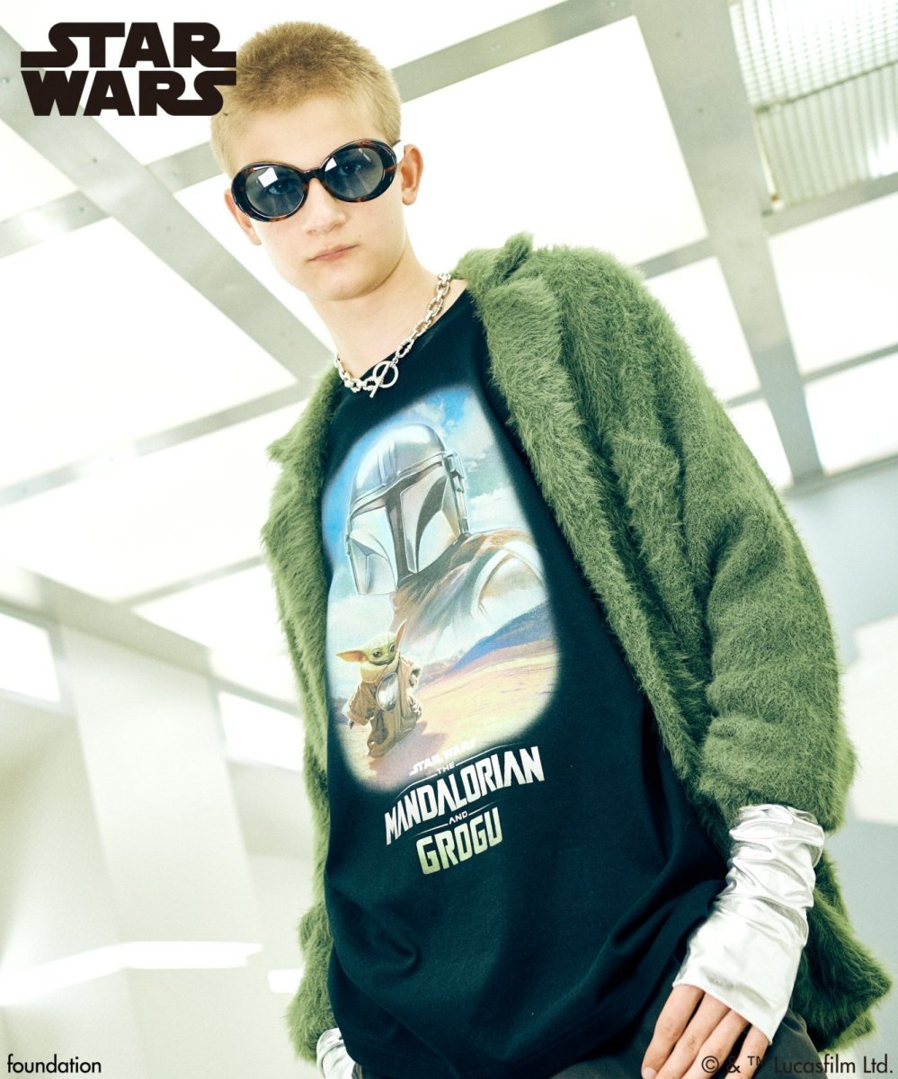 画像4: 【glamb カプセルコレクション先行予約】glamb グラム / The Mandalorian and Grogu/T-shirt (black) (4)
