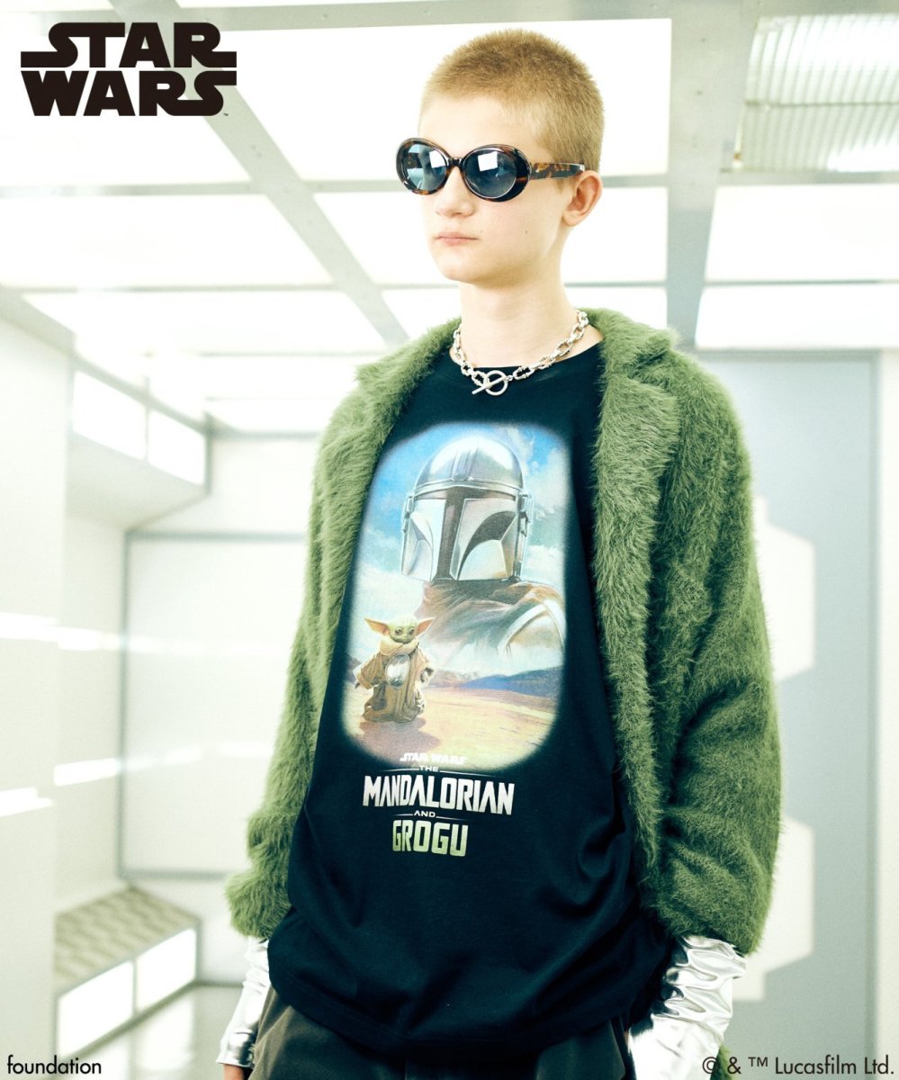 画像3: 【glamb カプセルコレクション先行予約】glamb グラム / The Mandalorian and Grogu/T-shirt (black) (3)