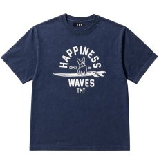画像1: TMT / 6.2oz COTTON SS TEE (surf dog) (navy) (1)