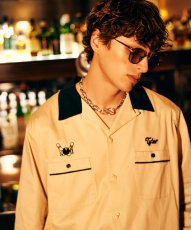 画像21: 【glamb 2026 Winter先行予約】glamb グラム / Chemical Burn Bowling Shirt (2色展開) (21)