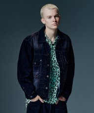 画像15: 【glamb 2026 Winter先行予約】glamb グラム / Gloss Flockey Denim Set Up (2色展開) (15)