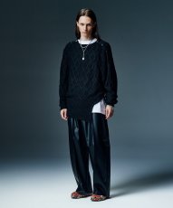 画像14: 【glamb 2026 Winter先行予約】glamb グラム / Synth Leather Baggy Slacks (2色展開) (14)