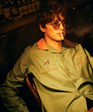 画像25: 【glamb 2026 Winter先行予約】glamb グラム / Chemical Burn Bowling Shirt (2色展開) (25)