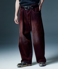 画像3: 【glamb 2026 Winter先行予約】glamb グラム / Gloss Flockey Denim Pants (2色展開) (3)