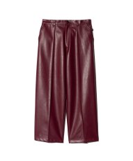 画像2: 【glamb 2026 Winter先行予約】glamb グラム / Synth Leather Baggy Slacks (2色展開) (2)