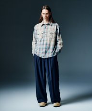 画像19: 【glamb 2026 Winter先行予約】glamb グラム / Bleach Check Shirt (2色展開) (19)