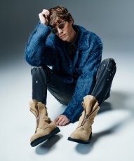 画像13: 【glamb 2026 Winter先行予約】glamb グラム / Shaggy Knit Shirt Cardigan (2色展開) (13)