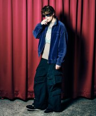 画像25: 【glamb 2026 Winter先行予約】glamb グラム / Indigo Velveteen Track Jacket (1色展開) (25)