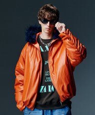 画像20: 【glamb 2026 Winter先行予約】glamb グラム / Synth Leather Puff Jacket (4色展開) (20)