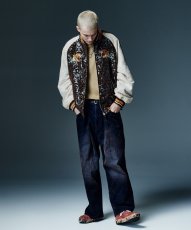 画像24: 【glamb 2026 Winter先行予約】glamb グラム / Gloss Flockey Denim Pants (2色展開) (24)