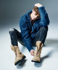 画像12: 【glamb 2026 Winter先行予約】glamb グラム / Shaggy Knit Shirt Cardigan (2色展開) (12)