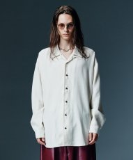 画像6: 【glamb 2026 Winter先行予約】glamb グラム / Grace Open Collar Shirt (3色展開) (6)