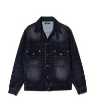 画像7: 【glamb 2026 Winter先行予約】glamb グラム / Gloss Flockey Denim Set Up (2色展開) (7)