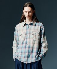 画像10: 【glamb 2026 Winter先行予約】glamb グラム / Bleach Check Shirt (2色展開) (10)