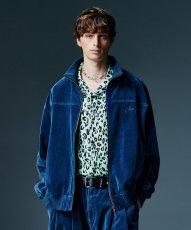 画像12: 【glamb 2026 Winter先行予約】glamb グラム / Indigo Velveteen Track Jacket (1色展開) (12)