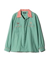 画像2: 【glamb 2026 Winter先行予約】glamb グラム / Chemical Burn Bowling Shirt (2色展開) (2)