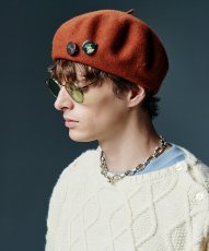 画像21: 【glamb 2026 Winter先行予約】glamb グラム / Cinematic Basque Beret (4色展開) (21)