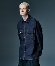 画像9: 【glamb 2026 Winter先行予約】glamb グラム / Eaten Apple Denim Shirt (2色展開) (9)