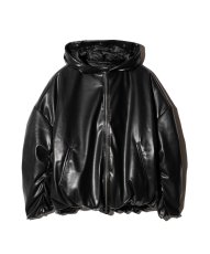 画像2: 【glamb 2026 Winter先行予約】glamb グラム / Synth Leather Puff Jacket (4色展開) (2)