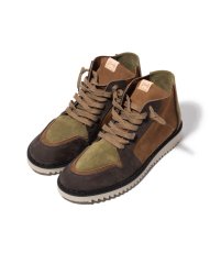 画像2: 【glamb 2026 Winter先行予約】glamb グラム / Leather Mid-Cut Sneakers (2色展開) (2)