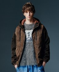 画像6: 【glamb 2026 Winter先行予約】glamb グラム / Remake Hooded Work Jacket (2色展開) (6)