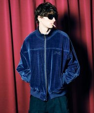 画像22: 【glamb 2026 Winter先行予約】glamb グラム / Indigo Velveteen Track Jacket (1色展開) (22)