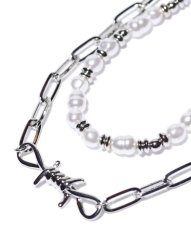 画像4: 【glamb 2026 Winter先行予約】glamb グラム / Pearl Punk Necklace (1色展開) (4)