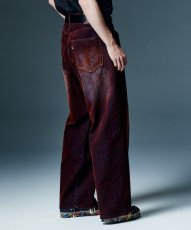 画像4: 【glamb 2026 Winter先行予約】glamb グラム / Gloss Flockey Denim Pants (2色展開) (4)