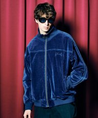 画像21: 【glamb 2026 Winter先行予約】glamb グラム / Indigo Velveteen Track Jacket (1色展開) (21)
