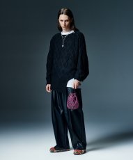 画像15: 【glamb 2026 Winter先行予約】glamb グラム / Synth Leather Baggy Slacks (2色展開) (15)