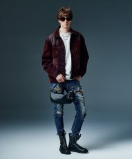 画像15: 【glamb 2026 Winter先行予約】glamb グラム / Gloss Flockey Denim Jacket (2色展開) (15)