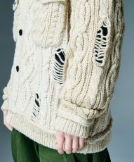 画像10: 【glamb 2026 Winter先行予約】glamb グラム / Damage Knit Jacket (2色展開) (10)