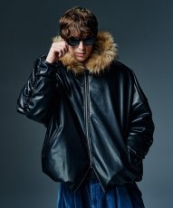 画像14: 【glamb 2026 Winter先行予約】glamb グラム / Synth Leather Puff Jacket (4色展開) (14)
