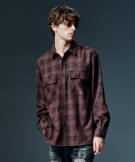 画像12: 【glamb 2026 Winter先行予約】glamb グラム / Mixture Check Shirt (2色展開) (12)