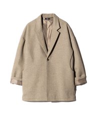 画像2: 【glamb 2026 Winter先行予約】glamb グラム / Single Button Oversize Coat (2色展開) (2)