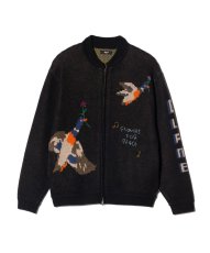 画像3: 【glamb 2026 Winter先行予約】glamb グラム / Jacquard Knit Blouson (2色展開) (3)