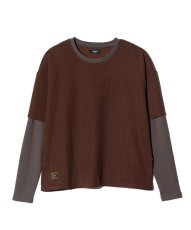 画像2: 【glamb 2026 Winter先行予約】glamb グラム / Multi Texture Layered Cutsew (2色展開) (2)