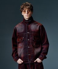 画像7: 【glamb 2026 Winter先行予約】glamb グラム / Gloss Flockey Denim Jacket (2色展開) (7)