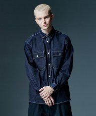 画像10: 【glamb 2026 Winter先行予約】glamb グラム / Eaten Apple Denim Shirt (2色展開) (10)