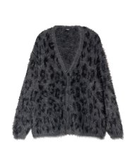 画像2: 【glamb 2026 Winter先行予約】glamb グラム / Shaggy Leopard Cardigan (2色展開) (2)