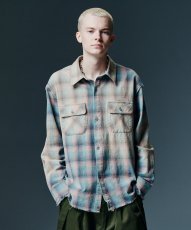 画像9: 【glamb 2026 Winter先行予約】glamb グラム / Bleach Check Shirt (2色展開) (9)