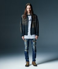 画像26: 【glamb 2026 Winter先行予約】glamb グラム / Bleach Check Shirt (2色展開) (26)