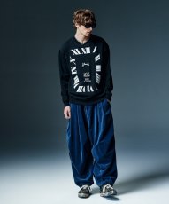 画像7: 【glamb 2026 Winter先行予約】glamb グラム / Indigo Velveteen Knee Tuck Pants (1色展開) (7)