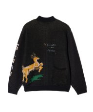 画像4: 【glamb 2026 Winter先行予約】glamb グラム / Jacquard Knit Blouson (2色展開) (4)