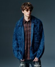 画像7: 【glamb 2026 Winter先行予約】glamb グラム / Shaggy Knit Shirt Cardigan (2色展開) (7)