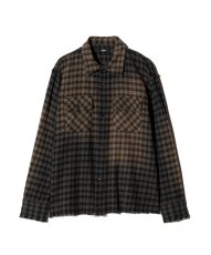 画像2: 【glamb 2026 Winter先行予約】glamb グラム / Bleach Check Shirt (2色展開) (2)