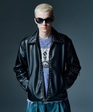 画像7: 【glamb 2026 Winter先行予約】glamb グラム / Synth Leather Studs Jacket (3色展開) (7)