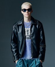 画像8: 【glamb 2026 Winter先行予約】glamb グラム / Synth Leather Studs Jacket (3色展開) (8)