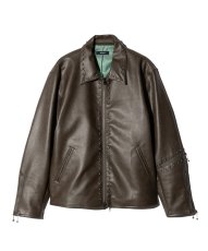 画像2: 【glamb 2026 Winter先行予約】glamb グラム / Synth Leather Studs Jacket (3色展開) (2)
